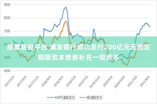 股票跟投平台 浦发银行成功发行200亿元无固定期限资本债券补充一级资本
