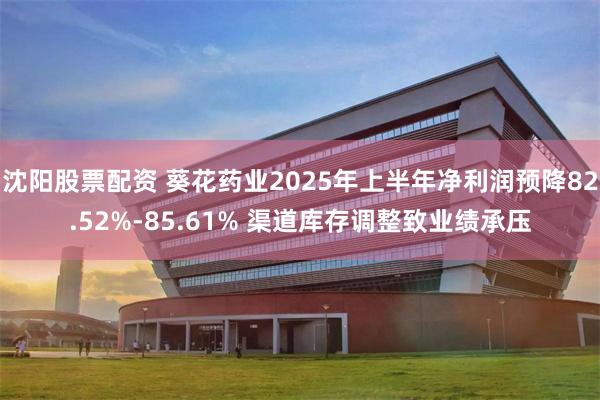 沈阳股票配资 葵花药业2025年上半年净利润预降82.52%-85.61% 渠道库存调整致业绩承压
