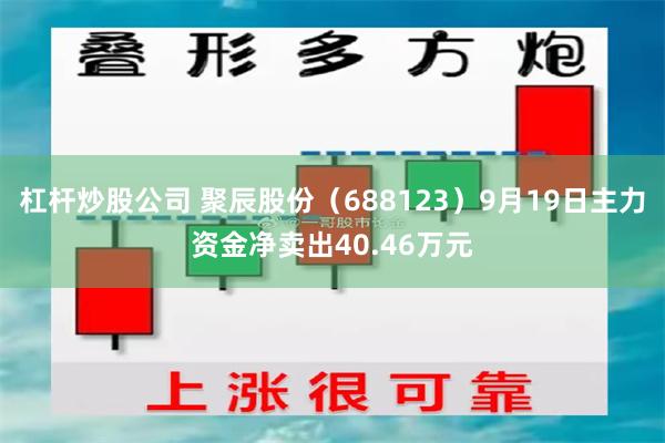 杠杆炒股公司 聚辰股份（688123）9月19日主力资金净卖出40.46万元