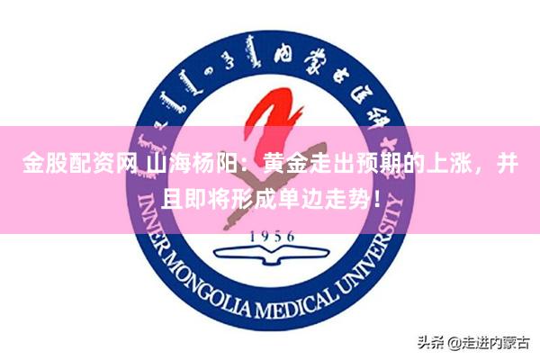 金股配资网 山海杨阳：黄金走出预期的上涨，并且即将形成单边走势！