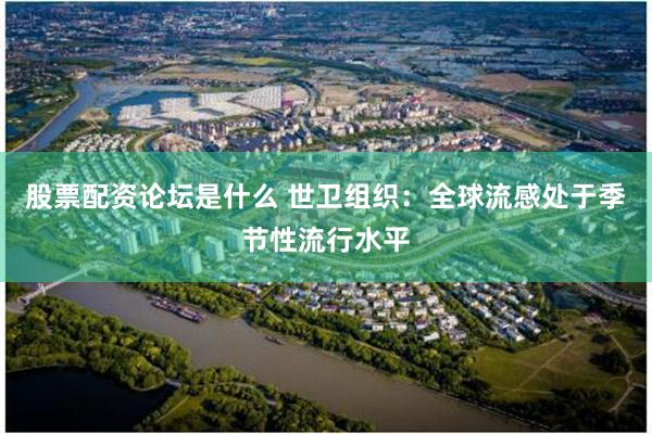 股票配资论坛是什么 世卫组织:全球流感处于季节性流行水平