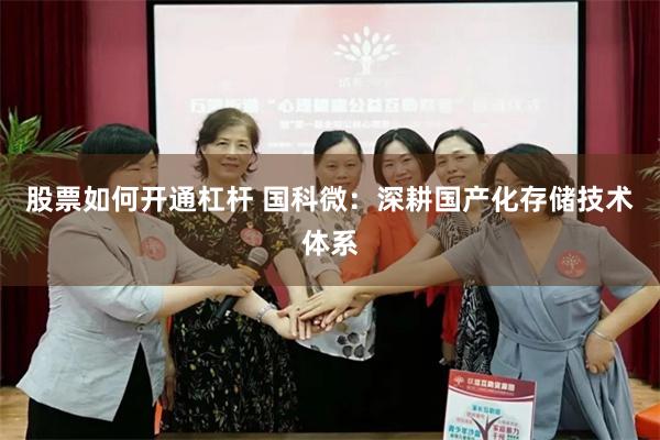 股票如何开通杠杆 国科微：深耕国产化存储技术体系