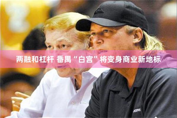 两融和杠杆 番禺“白宫”将变身商业新地标