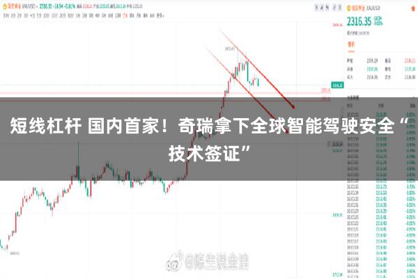 短线杠杆 国内首家!奇瑞拿下全球智能驾驶安全“技术签证”
