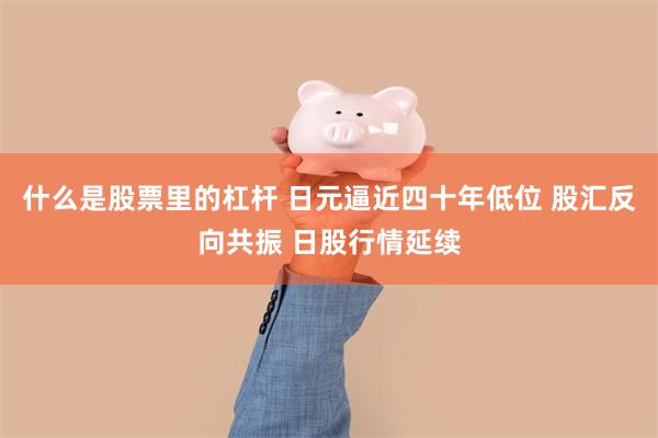 什么是股票里的杠杆 日元逼近四十年低位 股汇反向共振 日股行情延续