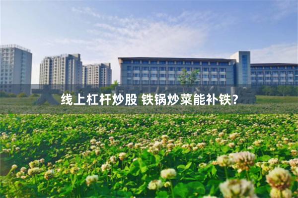 线上杠杆炒股 铁锅炒菜能补铁？