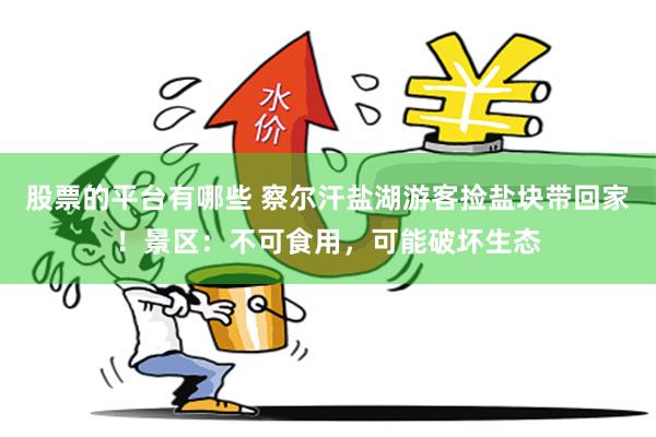 股票的平台有哪些 察尔汗盐湖游客捡盐块带回家！景区：不可食用，可能破坏生态