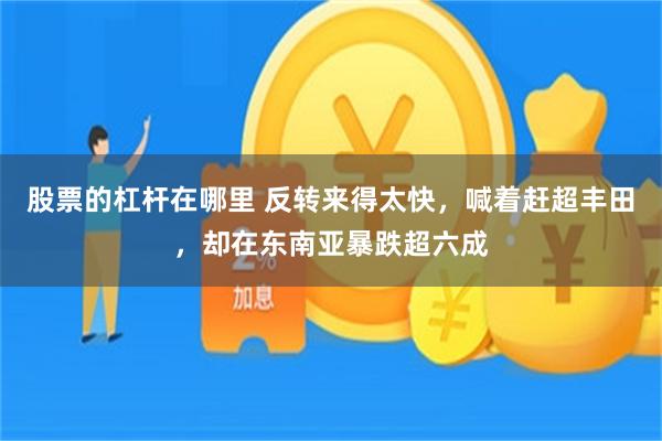 股票的杠杆在哪里 反转来得太快，喊着赶超丰田，却在东南亚暴跌超六成