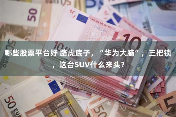 哪些股票平台好 路虎底子，“华为大脑”，三把锁，这台SUV什么来头？