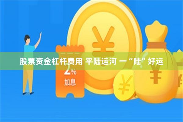 股票资金杠杆费用 平陆运河 一“陆”好运