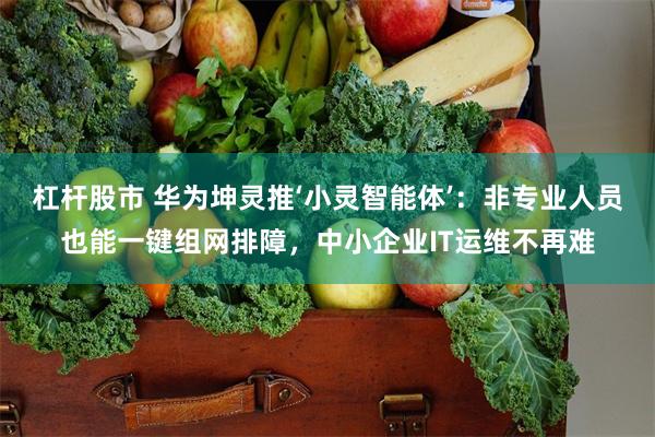 杠杆股市 华为坤灵推‘小灵智能体’：非专业人员也能一键组网排障，中小企业IT运维不再难