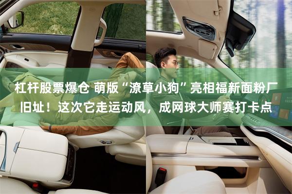 杠杆股票爆仓 萌版“潦草小狗”亮相福新面粉厂旧址！这次它走运动风，成网球大师赛打卡点